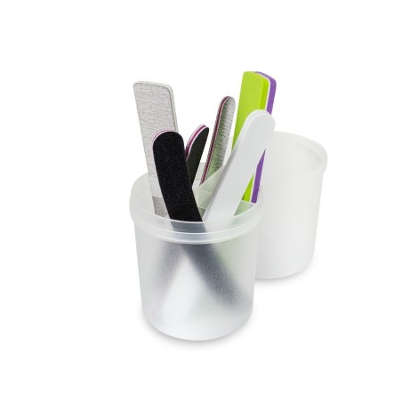 ENVASE PORTA LIMAS Y PINCELES HERMETICO